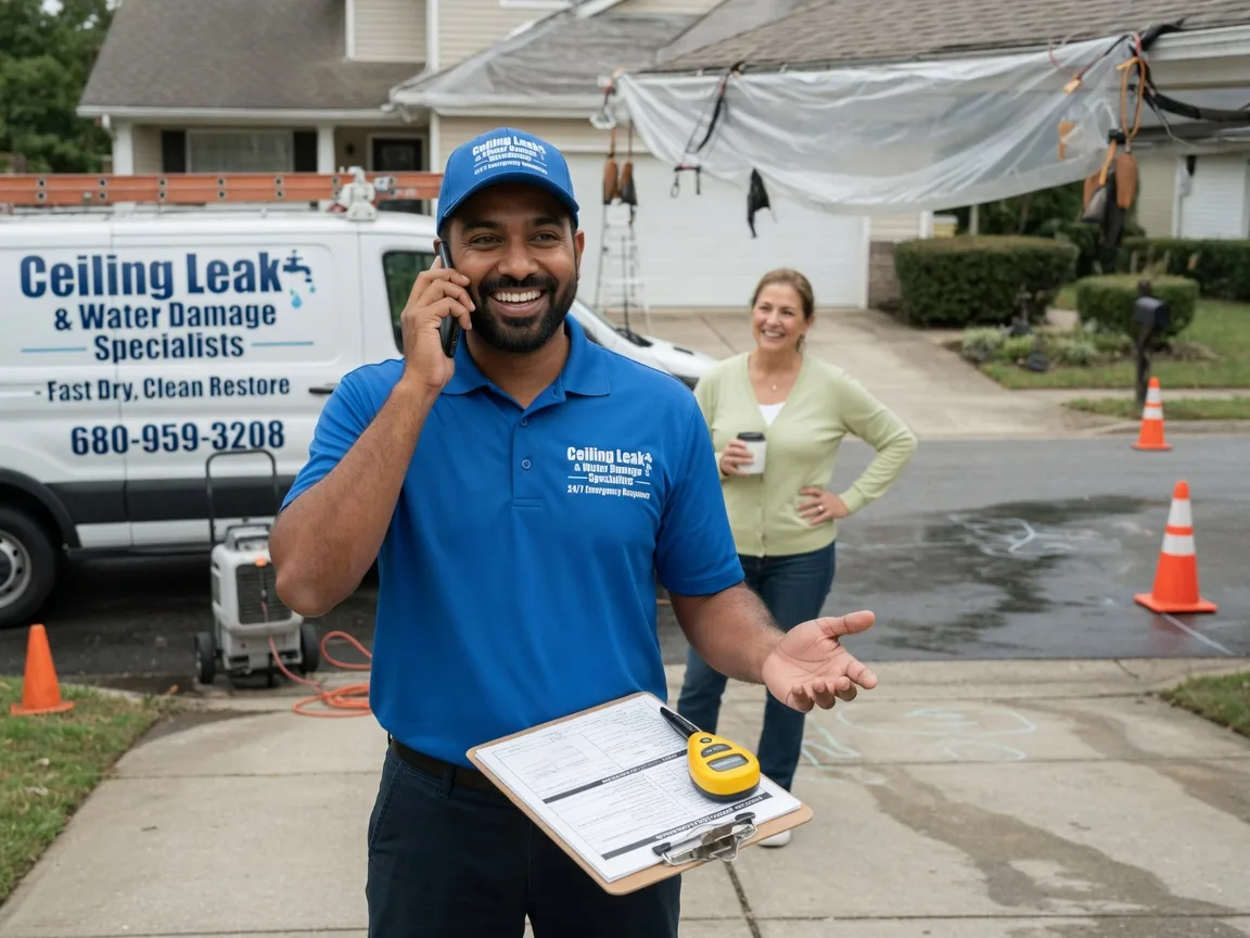 Ceiling Leak Cleanup Garden Grove, IA FAQs